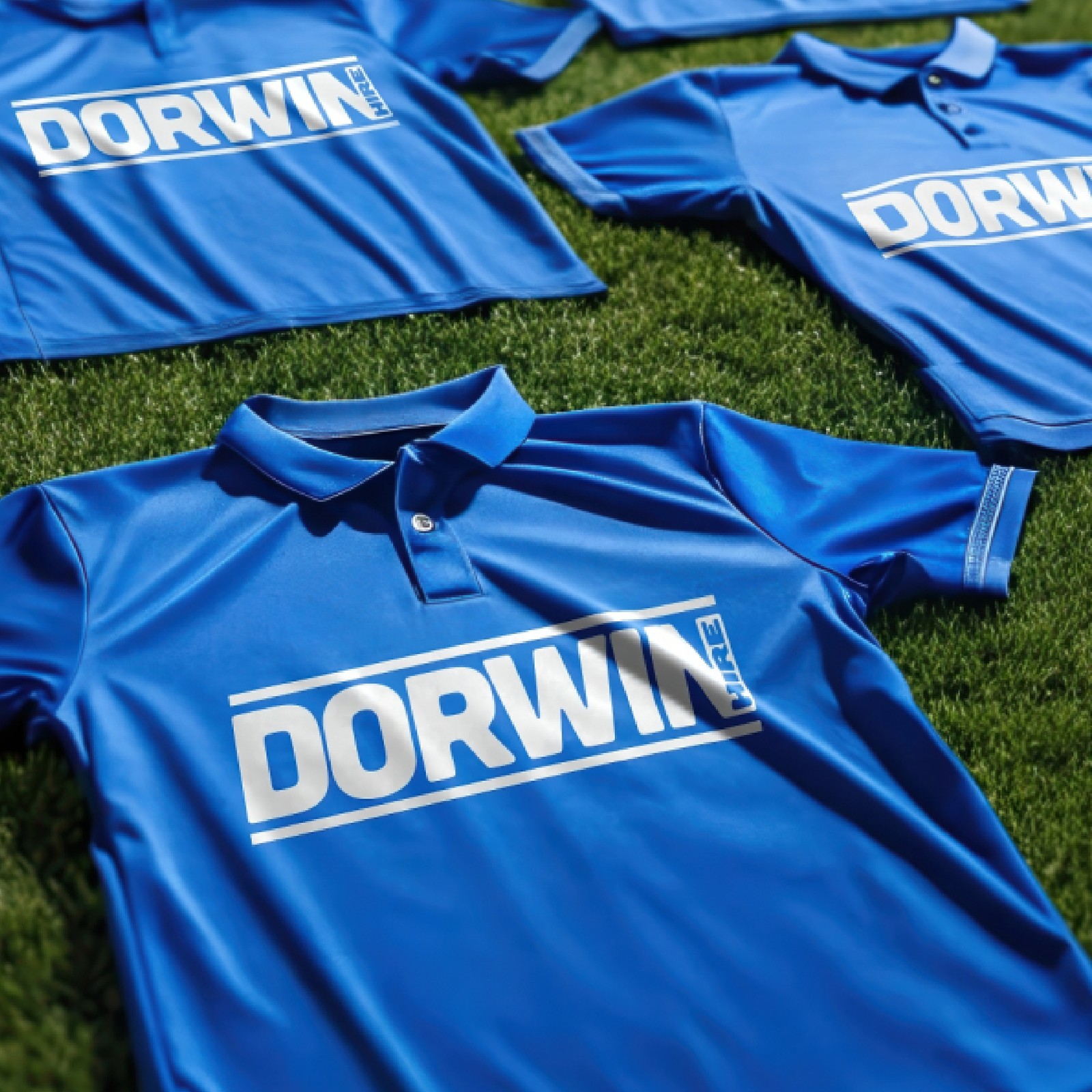 DTF Printed Iron On Club Sponsor Transfers Custom Team Logos Sportswear Rugby