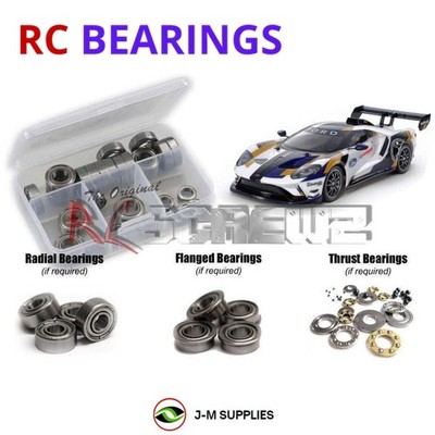 RCScrewZ Metal Shielded Bearings tam251b for Tamiya Ford GT TT-02 (58689) | SET