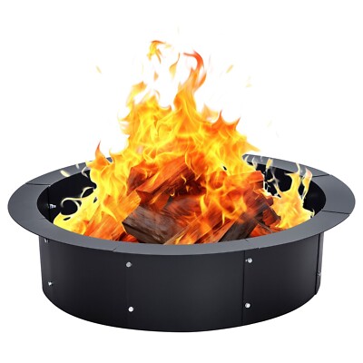 36-Inch Outer/30-Inch Inner Diameter Fire Pit Ring Outside Above or In-Ground
