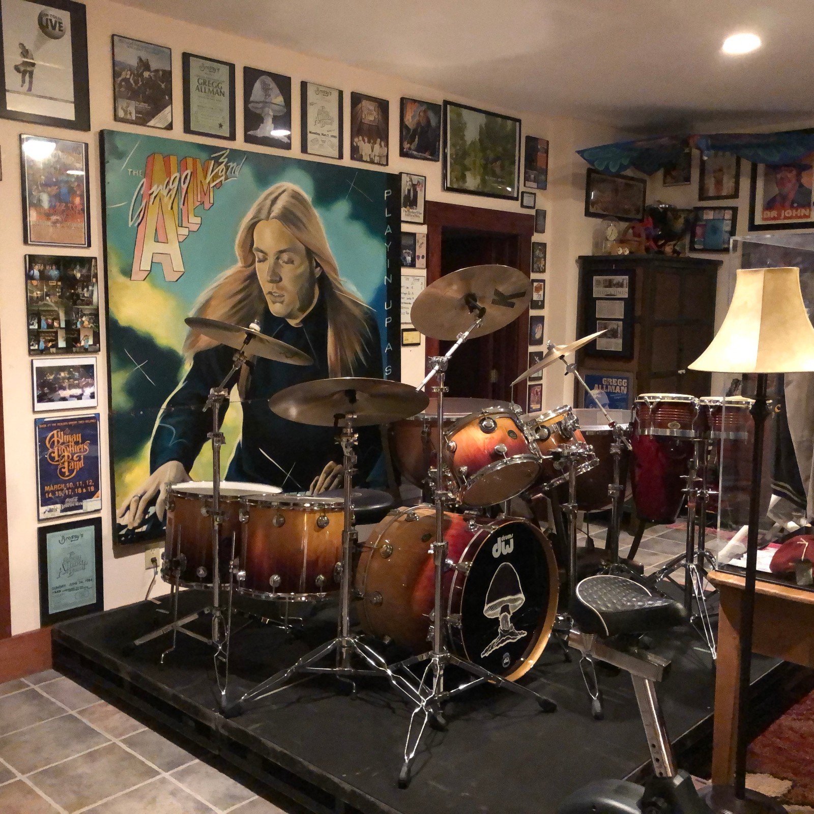 Gregg Allman Band Painting from Peaches Records N Tapes Atlanta Ga