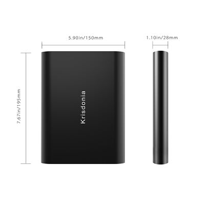 50000mAh Laptop Power Bank 5/9/12/16/19/20V Portable Laptop Battery Charger
