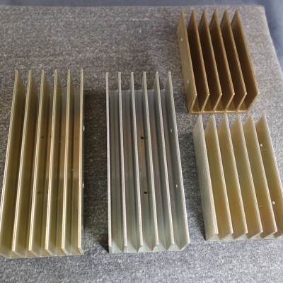 FOUR Pieces, 19.75'' of Aluminum Heatsink Extrusions 2.25''x 1.25'' & 1.6 Lbs