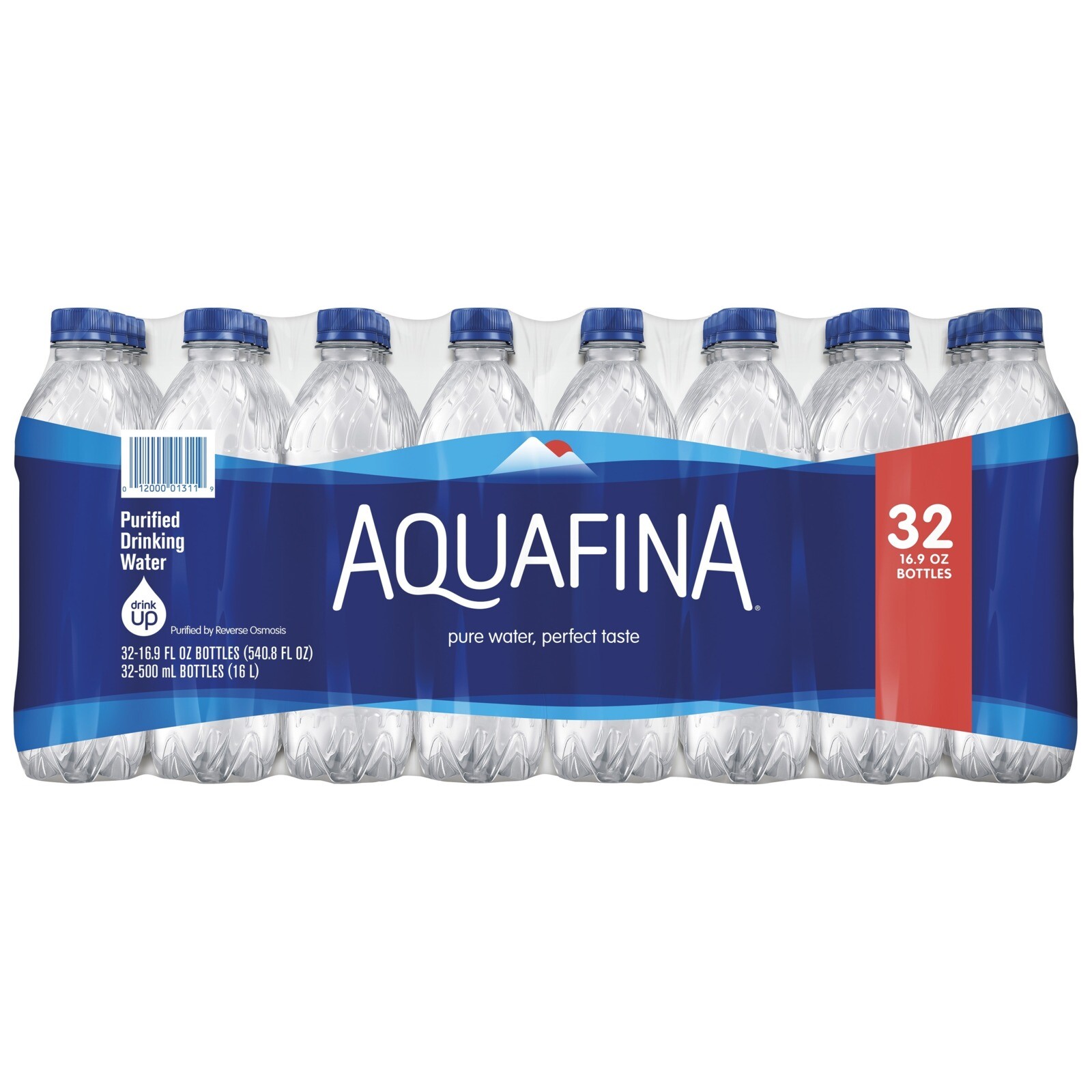 Purified Drinking Water, 16.9 fl oz Bottles, 32 Count