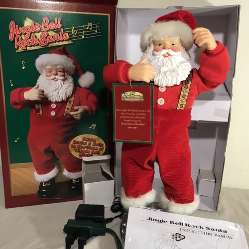 その他 Jingle Bell Rock Santa Jingle Bell Rock Santa Animated Dancing Singing Santa Claus