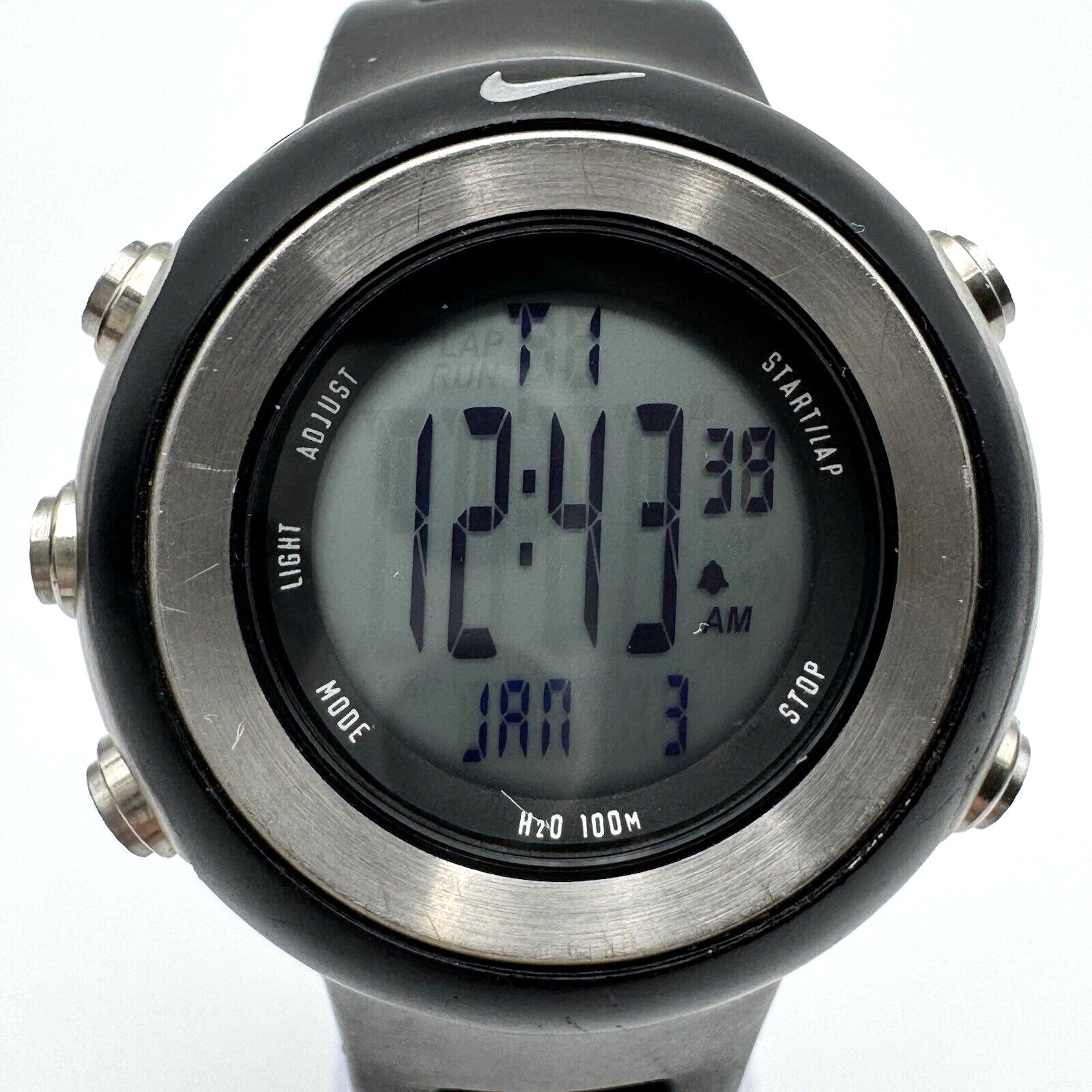 時計 Nike Oregon Digital Watch WomanNEW PRICE Nike Oregon Square Stainless Steel Digital Leather WA0038