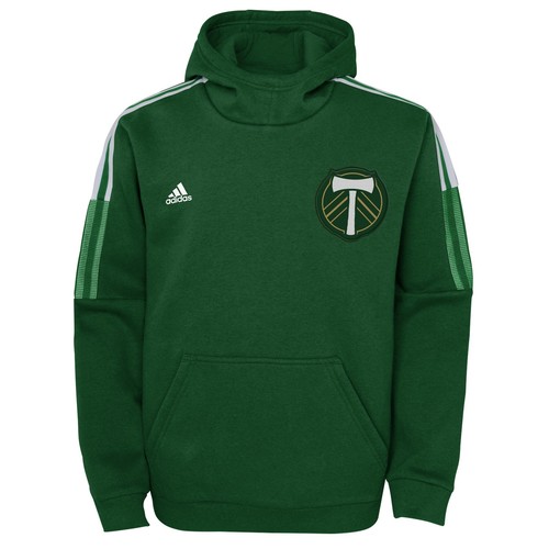 Толстовка Anthem Travel для детей adidas Portland Timbers MLS Kids (4–7), зеленая