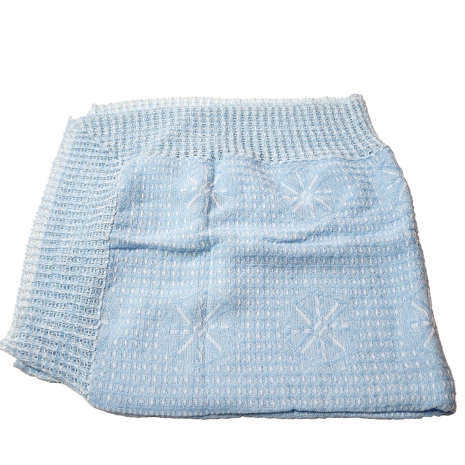 Blue + White Pinwheel Pattern Square Trim