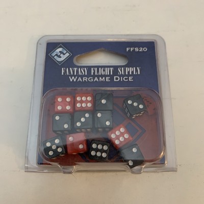 Fantasy Flight Supply WARGAME DICE FFS20 4 Red & 8 Black D6 Six Sided Gaming NEW