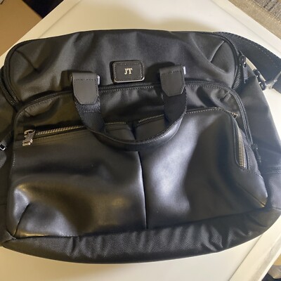 Vintage Tumi Soft Leather Briefcase   Portfolio Personalized JT lfd9