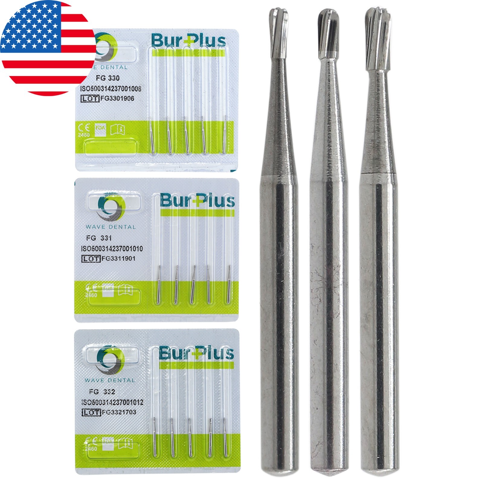 Wave Dental Carbide Burs FG 330 331 332 For High Speed Wave Dental Carbide Burs FG 330 331 332 For High Speed
