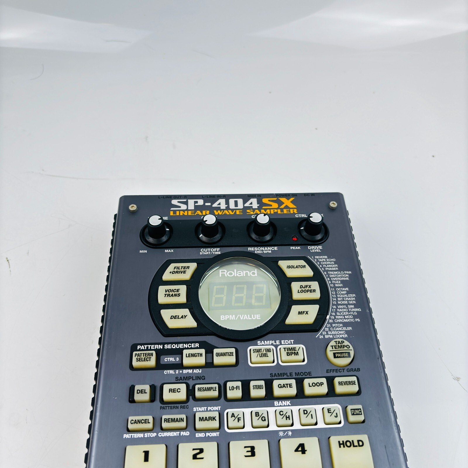 Roland SP-404SX Portable Linear Wave Sampler Used Works w