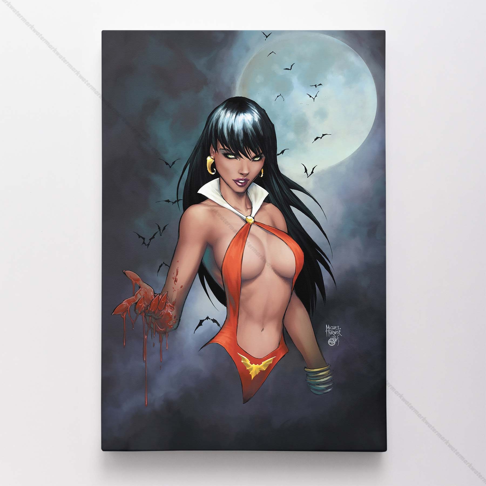 Vampirella Poster Canvas Vampire Comic Book Cover Art Print #393