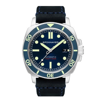Pre-owned Spinnaker Hull Diver Stainless Steel 42mm Japanese Automatic Wristwatch