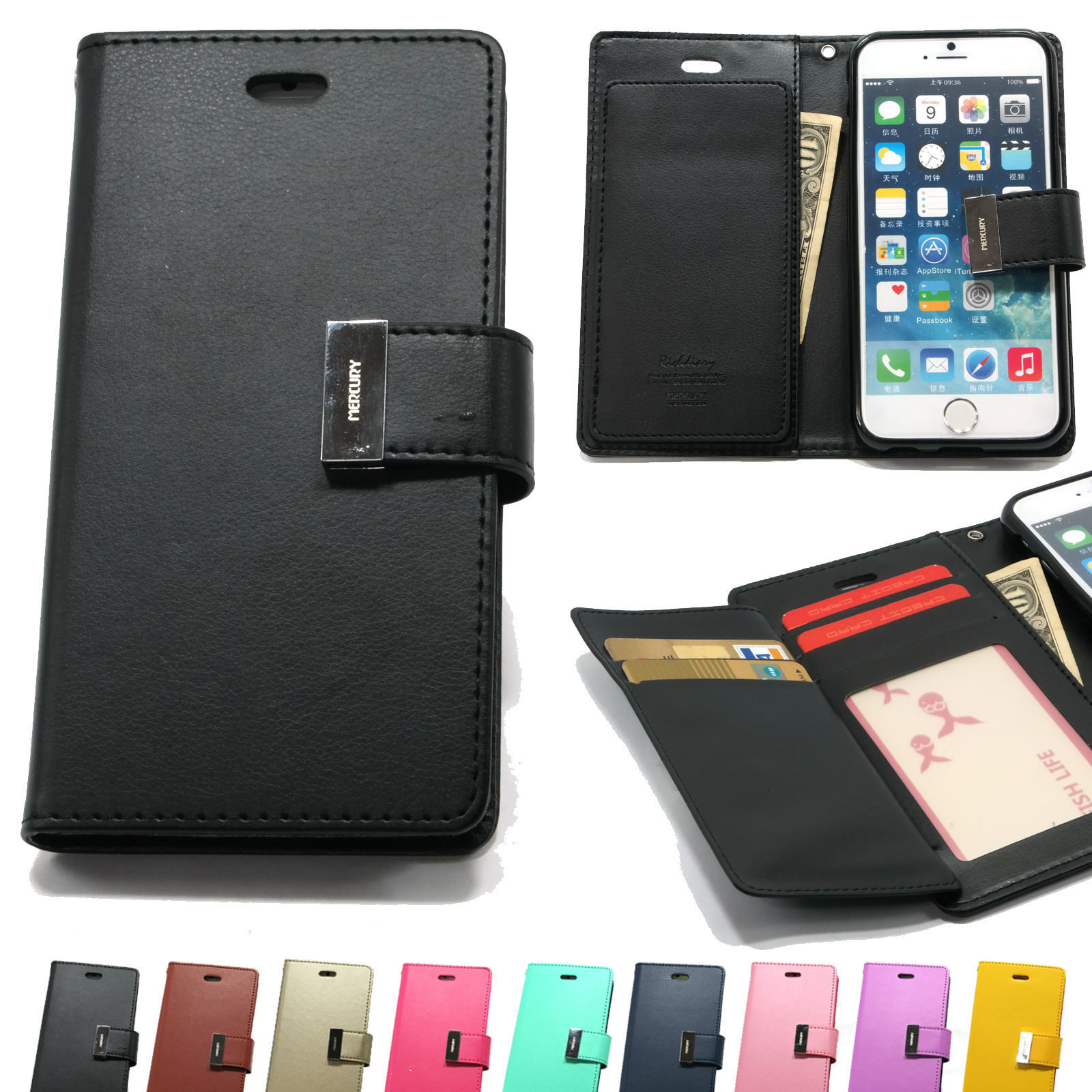 Wallet Case with Card Pocket for Samsung Galaxy Note