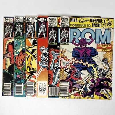 1981-82 Rom Spaceknight #14 19 20 21 25 26 Marvel Comics Newsstand Galactus