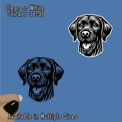 German Wirehaired Pointer Dog Vinyl Decal Sticker Indoor Outdoor 4 Sizes