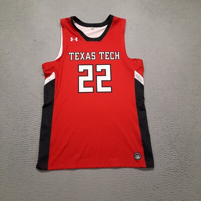Under Armour Texas Tech Red Raiders Basketball Jersey Men Large Shirt Game