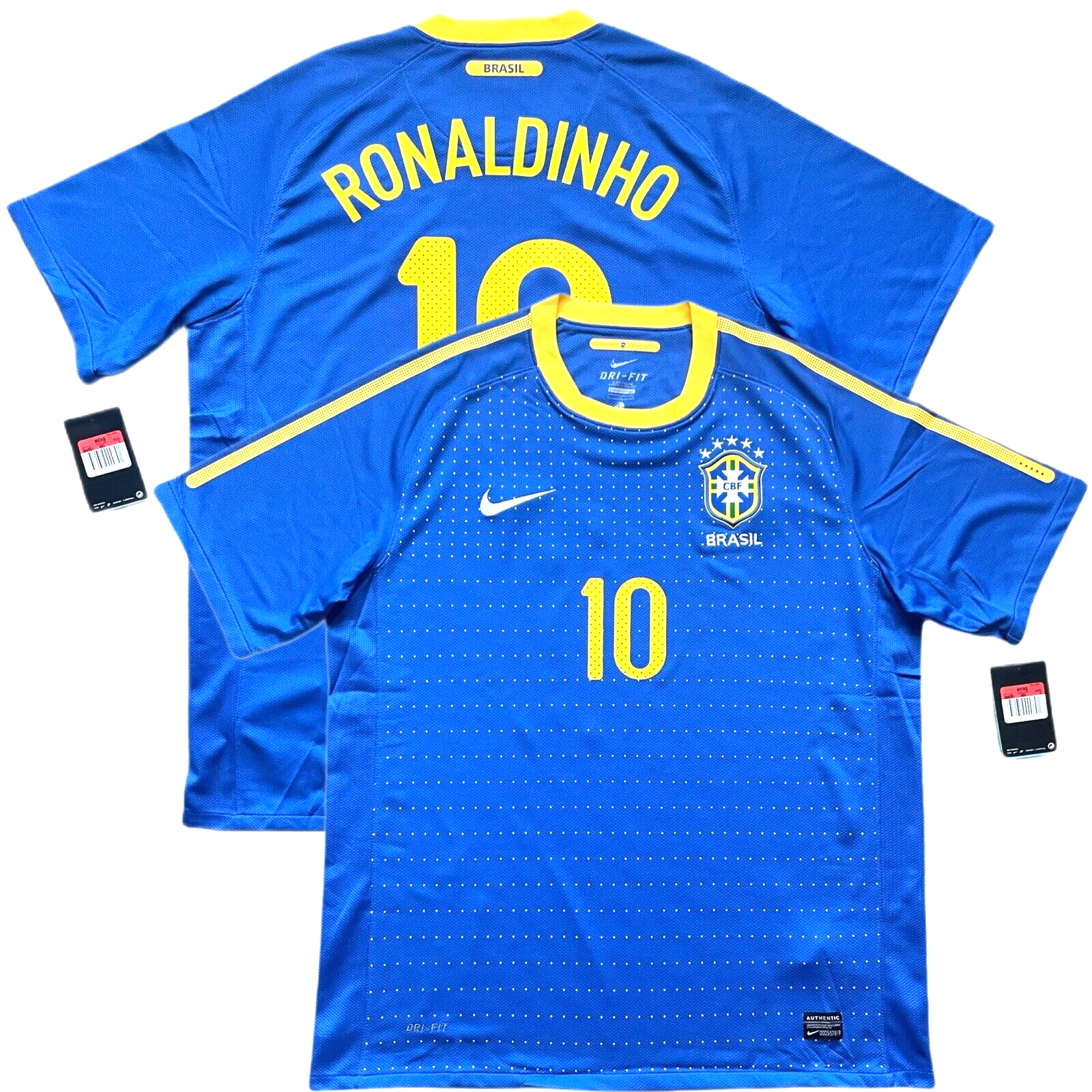 ウェア Ronaldinho Ronaldinho 11 Brazil Nike National Football Team MENS Yellow