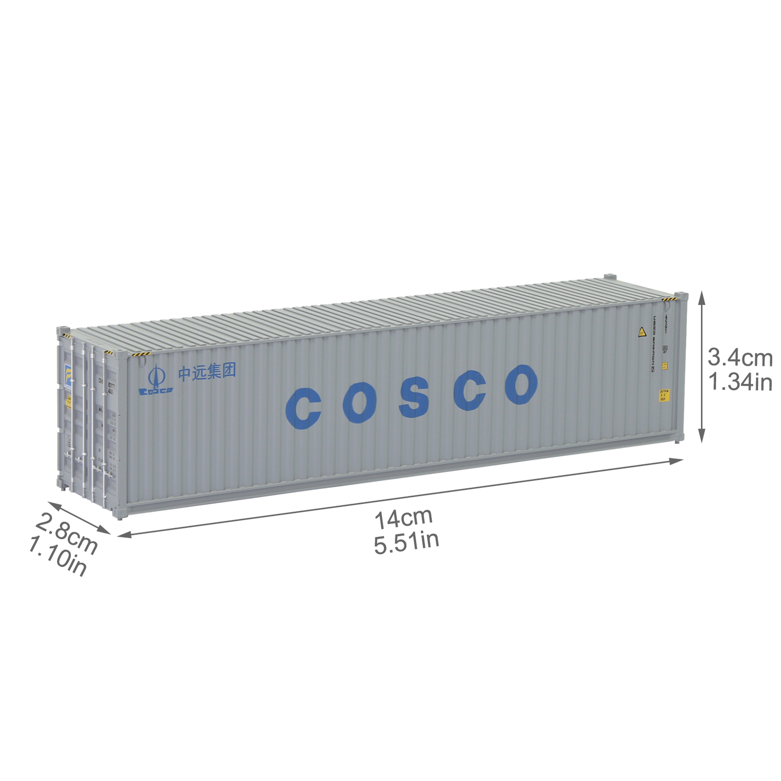 3pcs HO Scale 1:87 40ft Shipping Containers 40' Cargo Box Mixed Brands Lot C8746