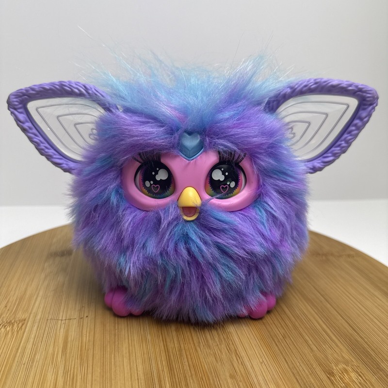 Hasbro Furby 2023 Interactive Purple And Blue Talks Ears Move/Light