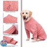 Dog Coats Autumn Winter Jumpsuit for Large Medium Dogs, Warmer Recovery Suit Polar Fleece Dog Bodysuit Lightweight Pajamas Pullover Stretchy Onesie Four-Legged Cold Weather Clothes(XL, Pink)