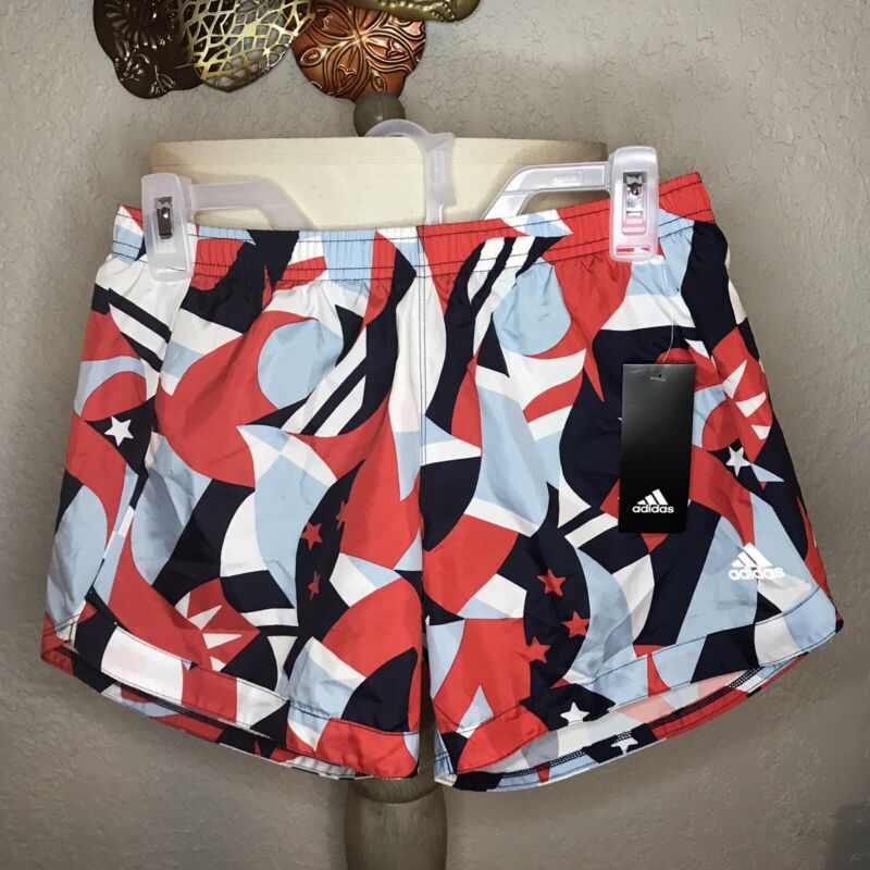 *New* Adidas red white and blue shorts Sz 16 XL
