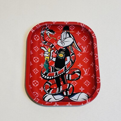 Smoke Rolling Tray Buggs Bunny Gucci 7X6X1