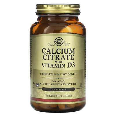Calcium Citrate with Vitamin D3, 120 Tablets