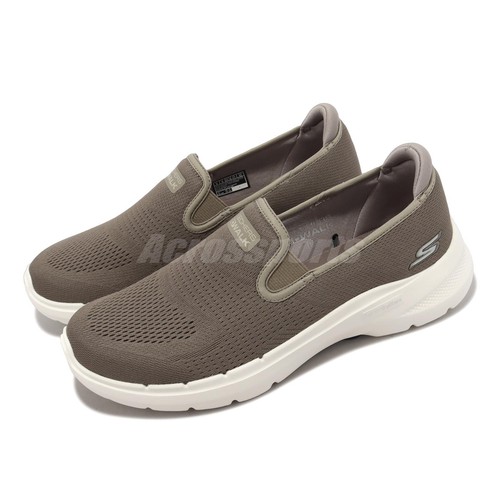 

Мужские повседневные кроссовки Skechers Go Walk 6-Proctor Taupe Navy LifeStyle 216280-TPNV, Коричневый, Go Walk 6-proctor