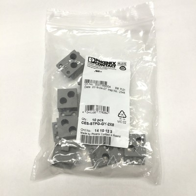 Lot of 10 Phoenix CES-STPG-GY-2X8 Cable Sealing Sleeve, 2-Conductor, Ø7.4-7.7mm