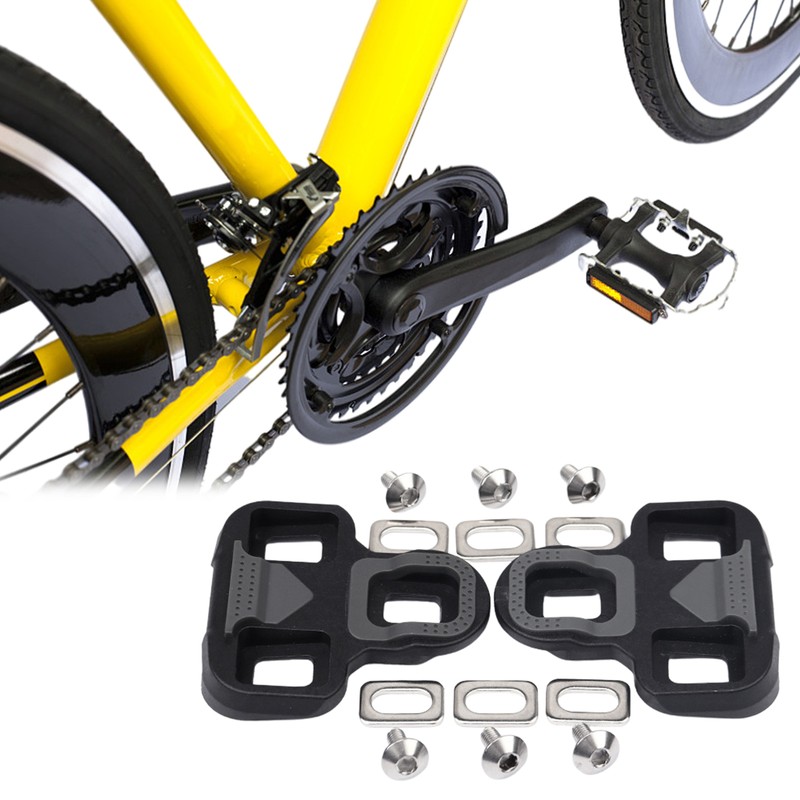 Adjustable Bike Cleats 3 Hole Design Anti-skid Cycling Shoe Clips Bicycle Pedals