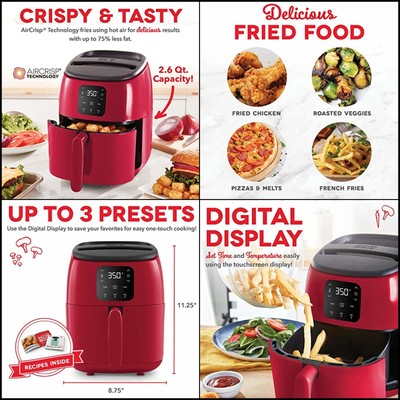 Digital Custom Presets Tasti-crisp Technology 3qt Red