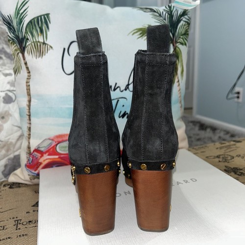 Pre-owned Veronica Beard Nwb Black Decker Clog Bootie Size Available (5)-(5.5)