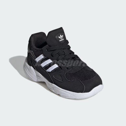 adidas Falcon EL I Black White Toddler Infant Road Running Jogging Shoes IF1100