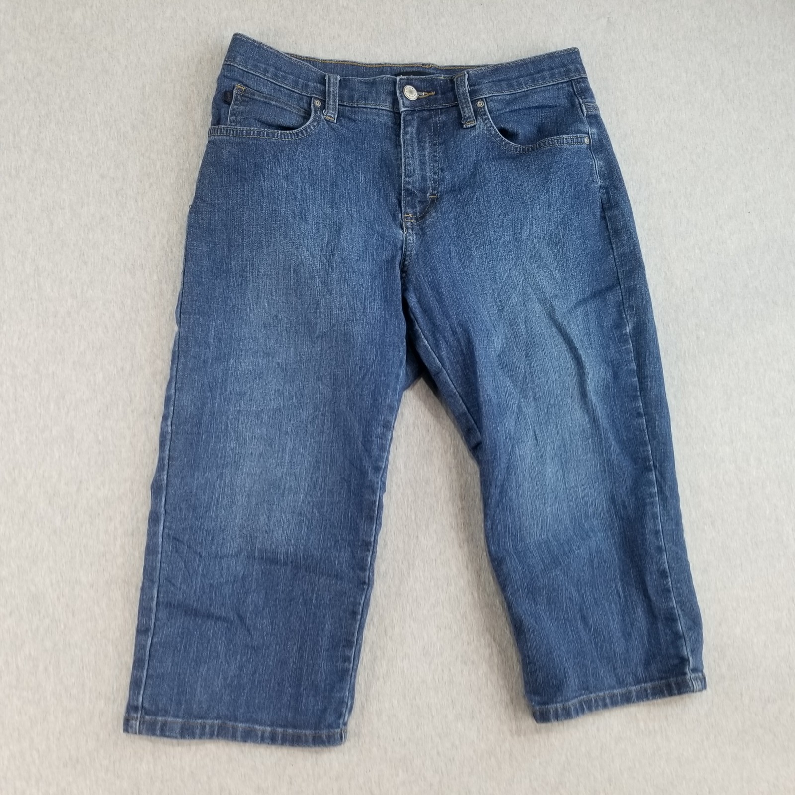 Lee Jean Capri's Womens Sz 6P Relaxed Fit Stretch Mat. Normcore Cute Trendy Nice
