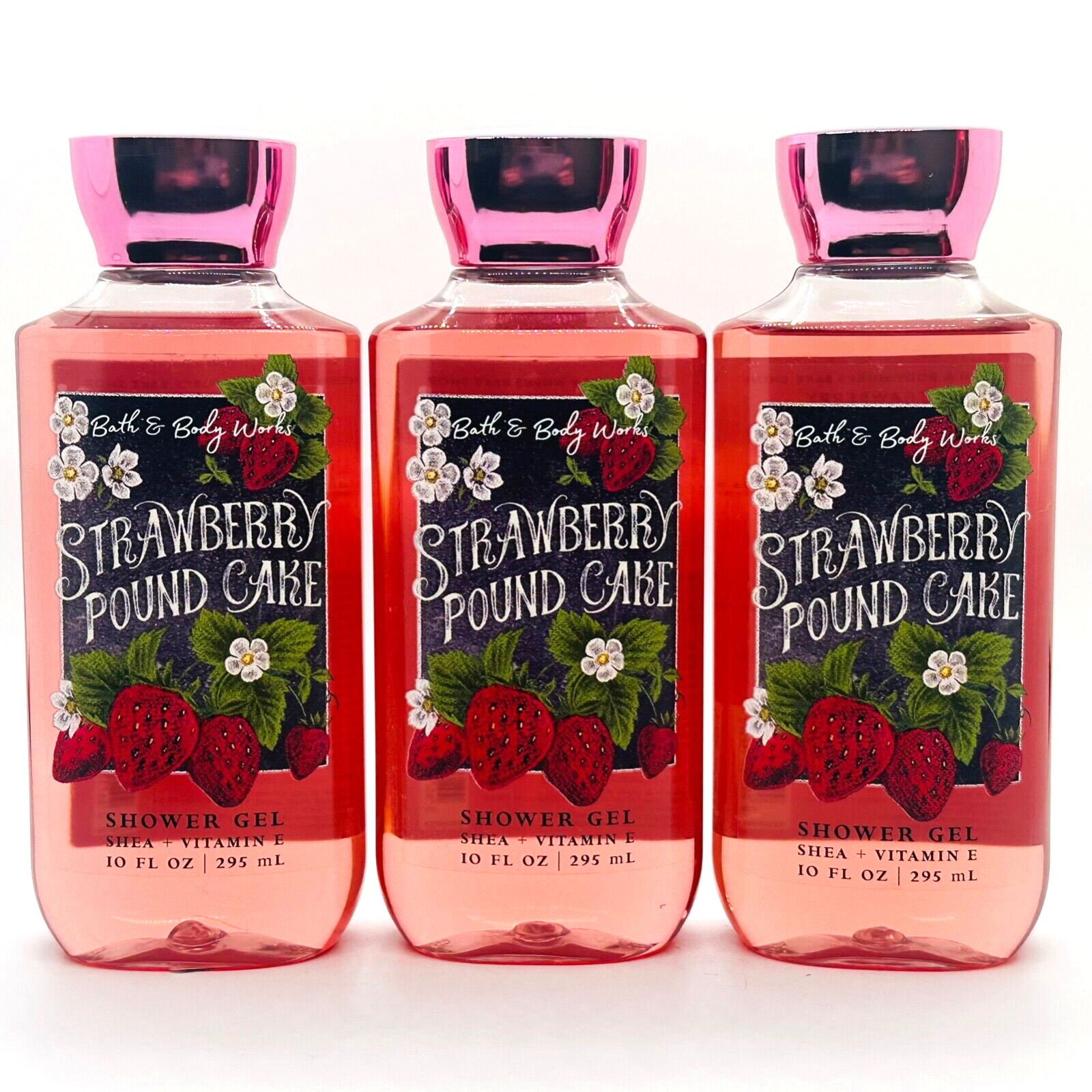 Bath body works 12本 Bath & Body Works Strawberry Pound Cake Set - Lotion, Mist