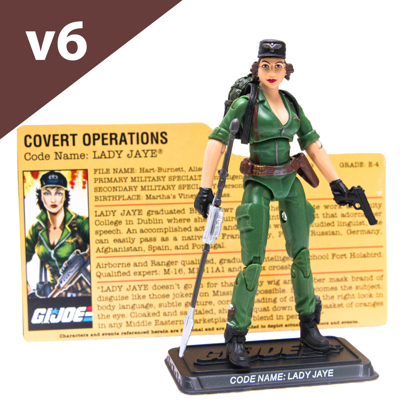 新品未開封 G.I.ジョー LADY JAYE 3.75インチ フィギュア Hasbro G.I. Joe Retro Collection Lady Jaye 3.75-Inch