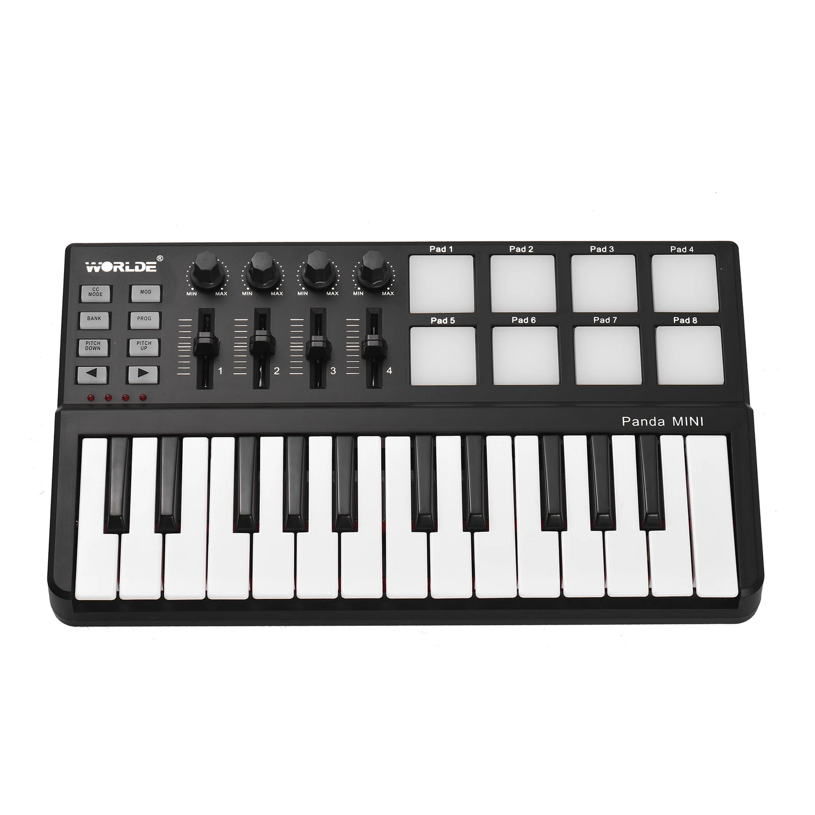 Audio\/MIDI Keyboard-Controller mit Trigger Pads