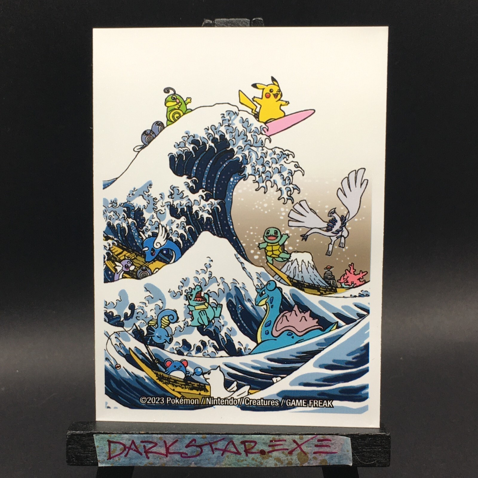 カードサプライ/アクセサリ GREAT WAVE PIKACHU &amp; FRIENDS wcs2023 Pokemon Official Card Double Deck Box Great Wave Pikachu