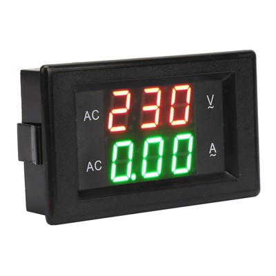 AC Voltmeter LED Display Dual Meter 500V/50A Digital Meter For DIY Projec