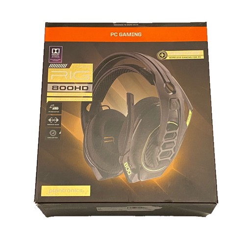 Wireless Gaming Headset and Mic Plantronics Rig 800HD PC Headphones Dolby Atmos