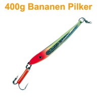 Bananen Pilker für Norwegen Seeteufel Steinbutt Leuchtpilker Meerespilker 400g