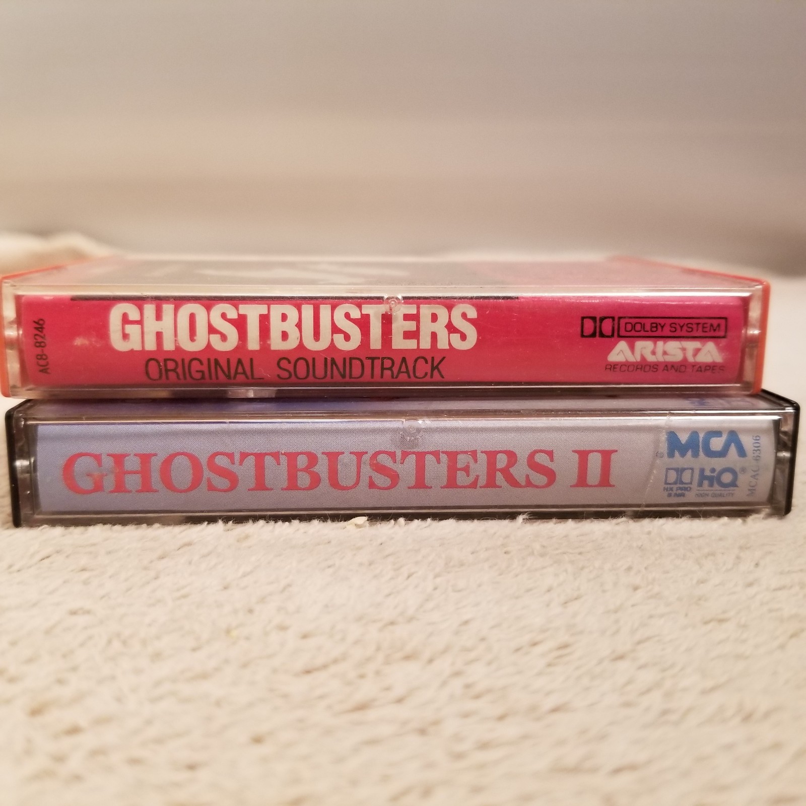 GHOSTBUSTERS 1 & 2 Soundtrack Cassette Tape Lot  of 2 Pop R&B Hip Hop Rock