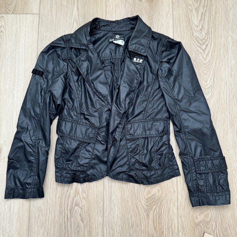 Patrizia Pepe Firenze Sz 42 Womens Cropped Nylon Blend Jacket Two