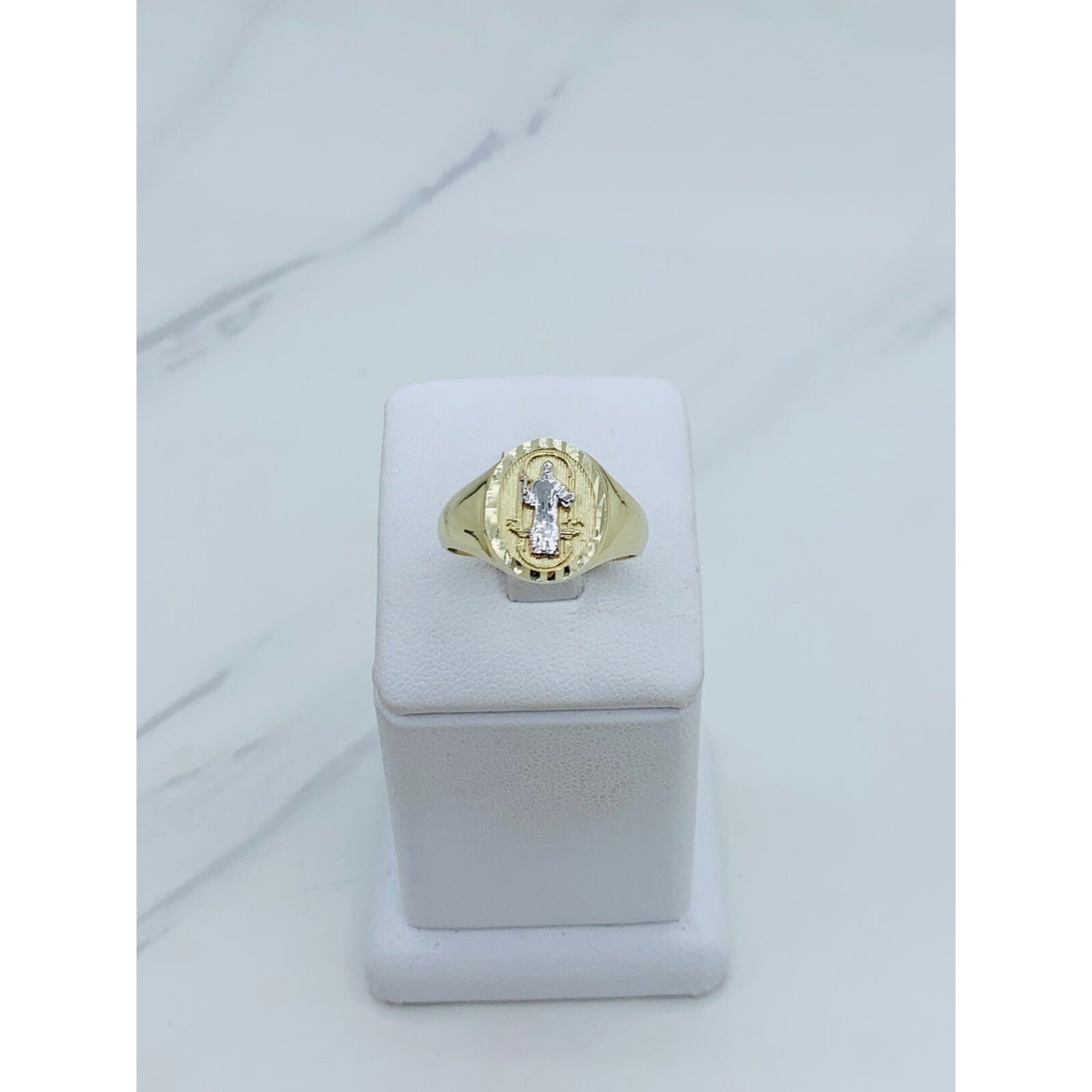 Pre-owned Stampd ❤️ 10k Solid Gold Ring Men's St Benedict San Benito Size 10.5 ❤️ Anillo En Oro