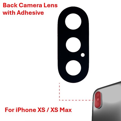 Back Camera Lens Glass Replacement for Apple iPhone XS / XS MAX with Adhesive