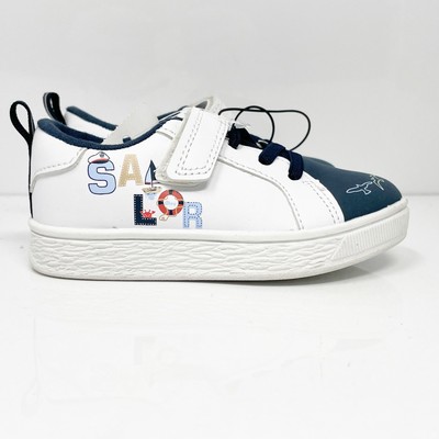 

Off Brand Boys Tombi White Hook And Loop Low Top Повседневная обувь Кроссовки Размер 7,5, Белый