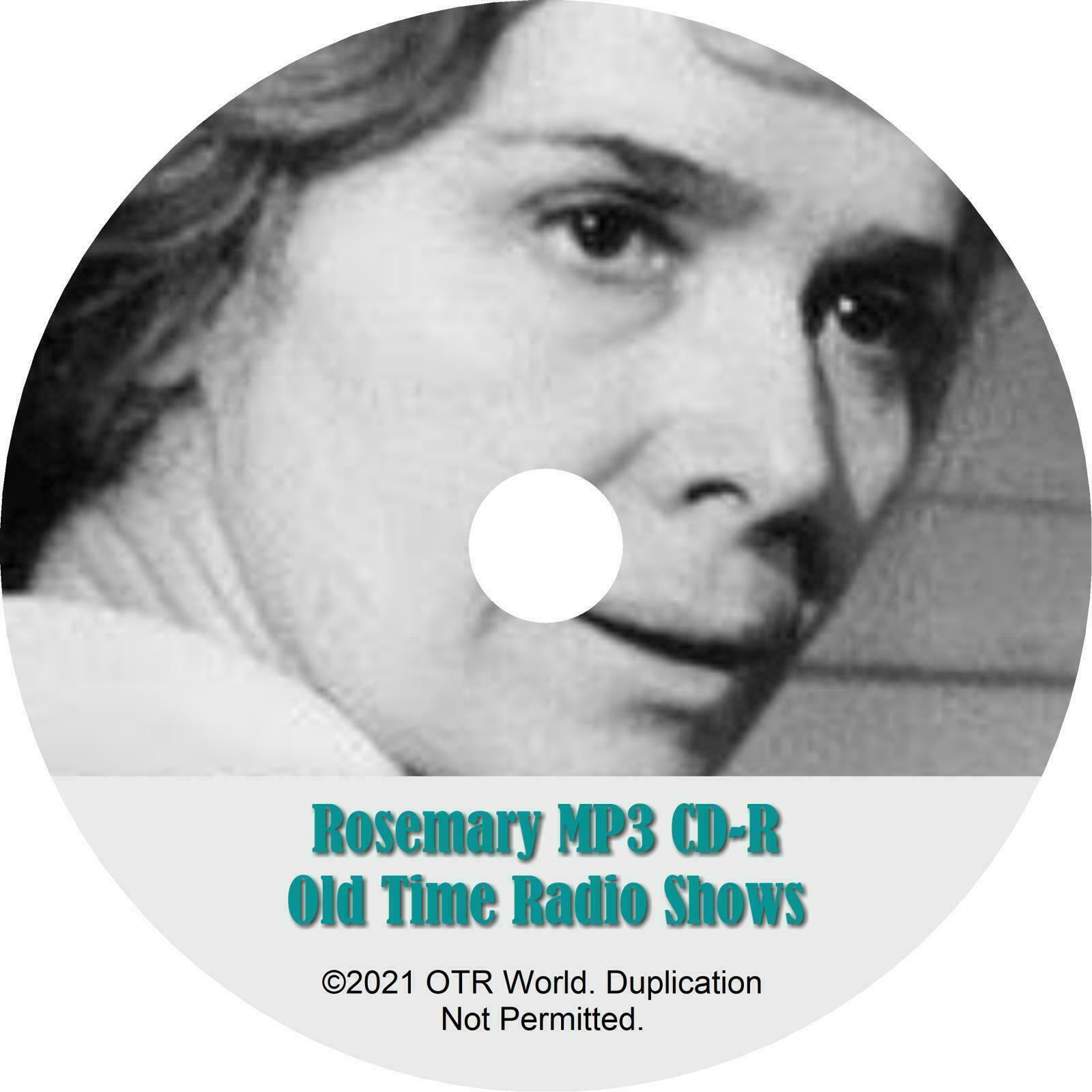 Rosemary OTR OTRS Old Time Radio Shows MP3 On CD-R 4 Episodes