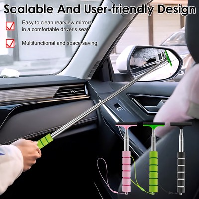 3Pcs Car Side Mirror Squeegee Telescopic Car Mirror Squeegee Hanhe
