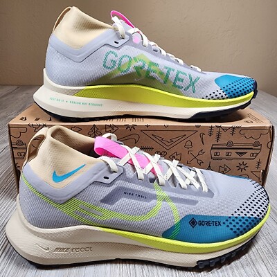 Nike React Pegasus Trail 4 GORE-TEX Grey/Volt Mens Size 9 New DJ7926-002